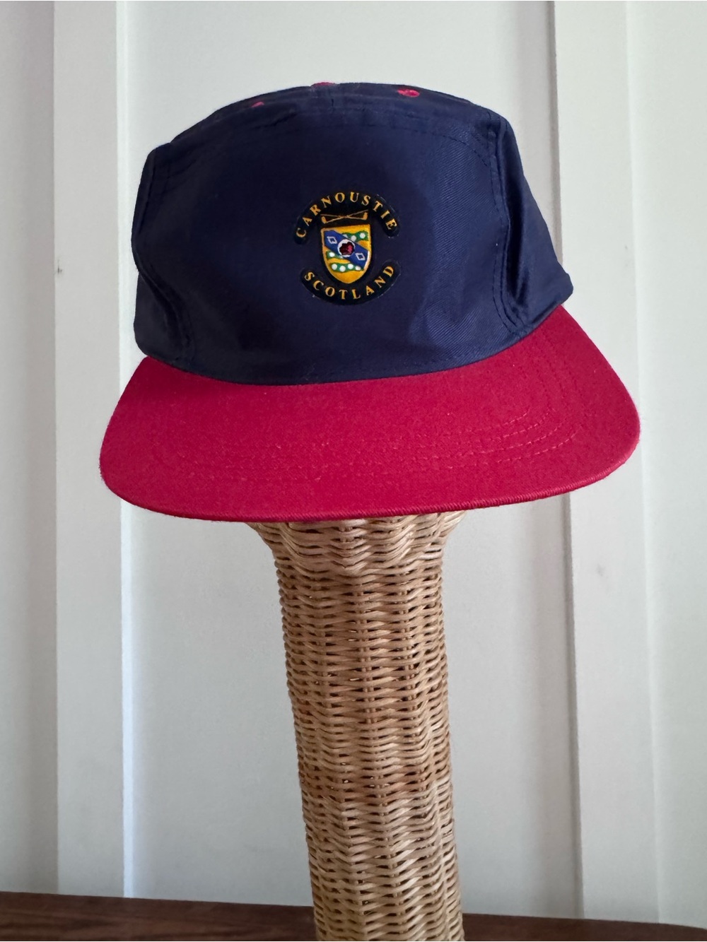 Carnoustie Scotland Navy & Red Golf Cap